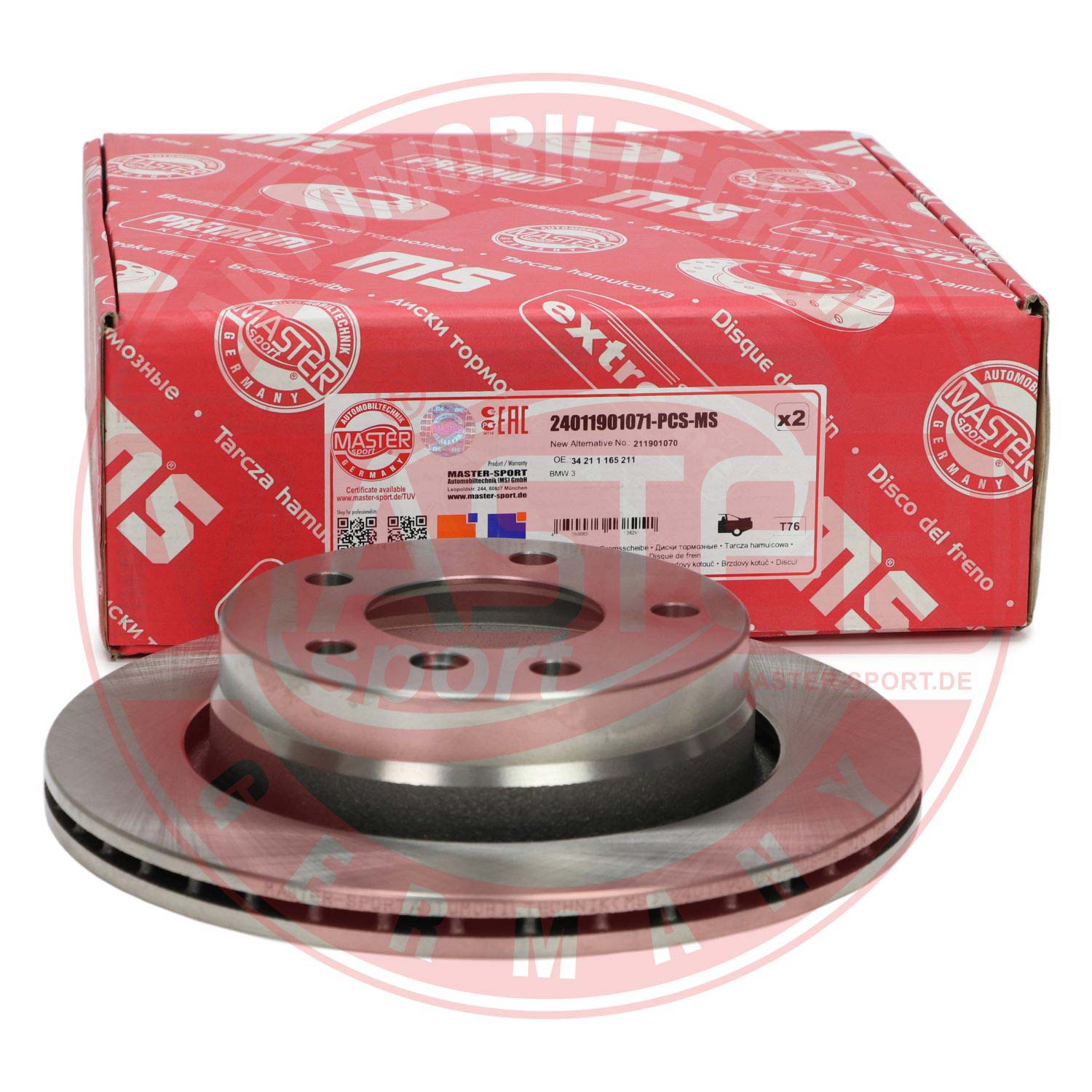 Disc frana MASTERSPORT GERMANY 24011901071-PCS-MS